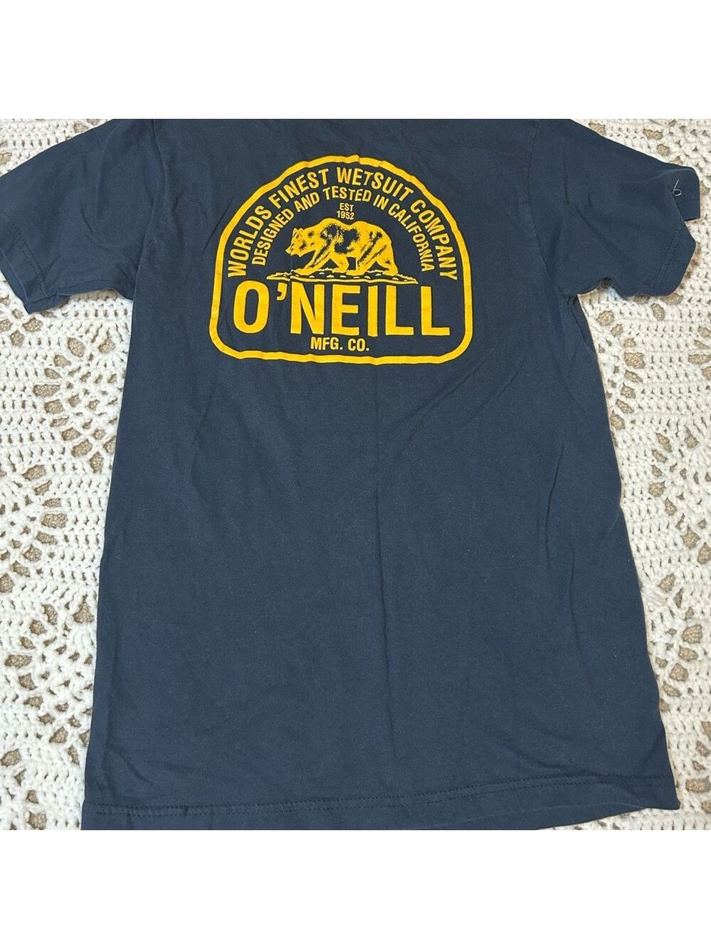 O'NEILL WETSUIT CALIFORNIA BEACH SURF SURFBOARD SURFING TEE T SHIRT Mens Small - Picture 4 of 8